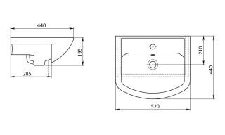 Комплект мебели для ванной GROSSMAN ECO LINE 105205 50 БЕЛЫЙ
